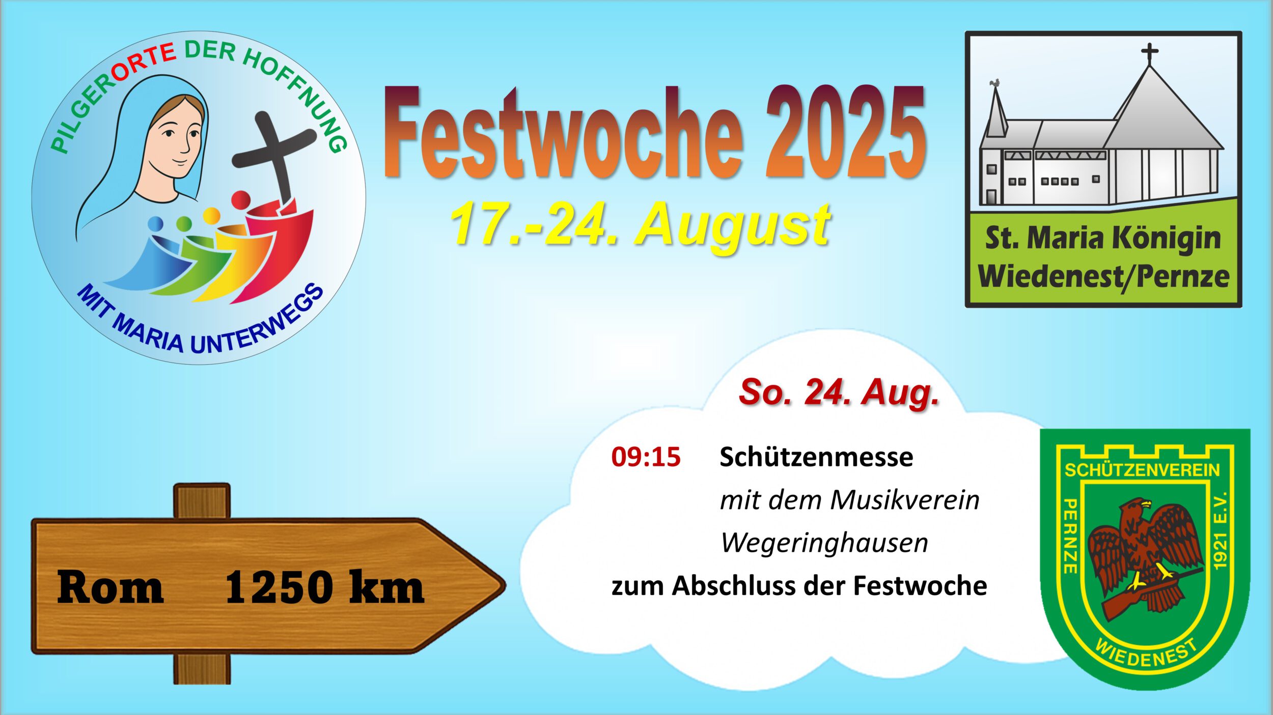 Schützenmesse in St. Maria Königin zum Abschluss der Festwoche
